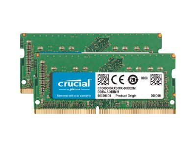 Crucial DDR4 - 32 GB: 2 x 16 GB - SO DIMM 260-pin - 2400 MHz / PC4-19200 - CL17 - 1.2 V - ikke-bufret - ikke-ECC - for Apple iMac with Retina 5K display (I midten av 2017) (CT2K16G4S24AM)