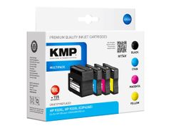 KMP MULTIPACK H174V - 4-pack - XXL-størrelse - svart, gul, cyan, magenta - kompatibel - blekkpatron