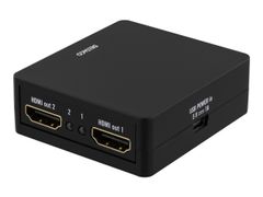 Deltaco HDMI-7050 - Video/lyd-splitter - 2x HDMI
