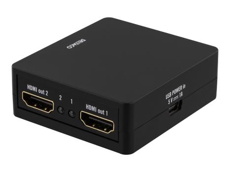 Deltaco HDMI-7050 - Video/ lyd-splitter - 2x HDMI (HDMI-7050)