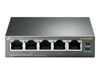 TP-Link TL-SF1005P - switch - 5 porter - ikke-styrt (TL-SF1005P)