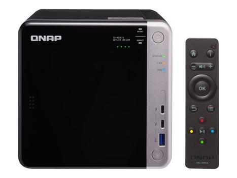 QNAP TS-453BT3 - NAS-server - 4 brønner - SATA 6Gb/s - RAID 0, 1, 5, 6, 10, JBOD, 5 hot spare - RAM 8 GB - Gigabit Ethernet / 10 Gigabit Ethernet / Thunderbolt 3 - iSCSI (TS-453BT3-8G)