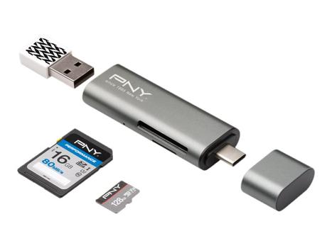 PNY kortleser - USB-C (R-TC-UA-3N1E01-RB)