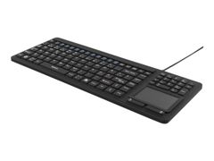 Deltaco TB-502 - tastatur - med styreplate - Pan Nordic - svart