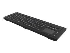 Deltaco TB-503 - tastatur - med styreplate - Nordisk - svart