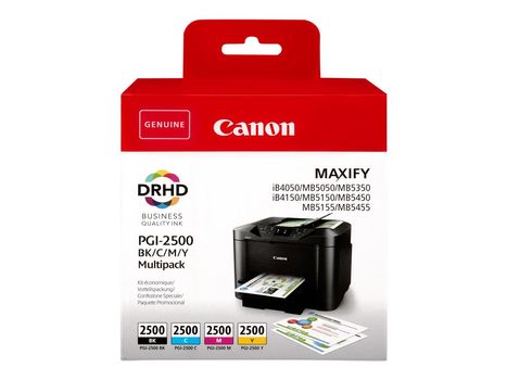 Canon PGI-2500 BK/C/M/Y Multipack - 4-pack - svart, gul, cyan, magenta - original - blekkbeholder (9290B004)