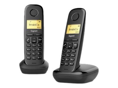 GIGASET A170 Duo - trådløs telefon med anrops-ID + ekstra håndsett (L36852-H2802-R201)