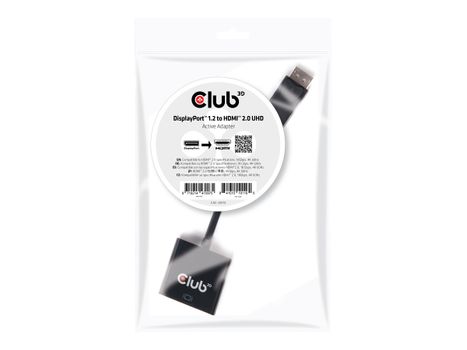 Club 3D video adapter - DisplayPort / HDMI - 20.3 cm (CAC-2070)