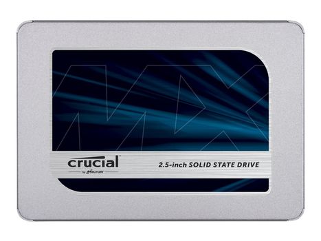 Crucial MX500 - Solid State Drive - kryptert - 1 TB - intern - 2.5" - SATA 6Gb/s - 256-bit AES - TCG Opal Encryption 2.0 (CT1000MX500SSD1)