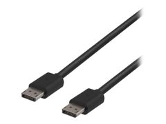 Deltaco DP8K-1020 - DisplayPort-kabel - DisplayPort (hann) til DisplayPort (hann) - DisplayPort 1.4 - 2 m - svart