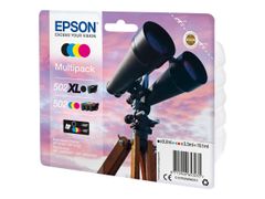 Epson 502/502XL Multipack - 4-pack - svart, gul, cyan, magenta - original - blekkpatron