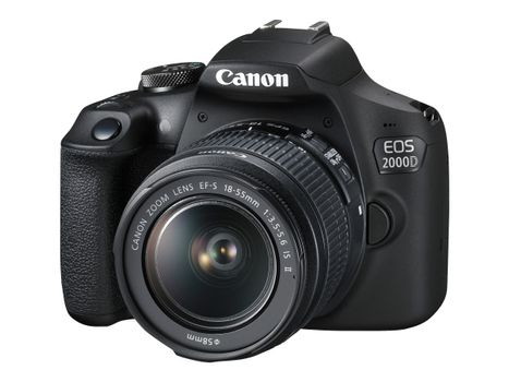 Canon EOS 2000D - digitalkamera EF-S 18-55 mm IS II-linse (2728C003)