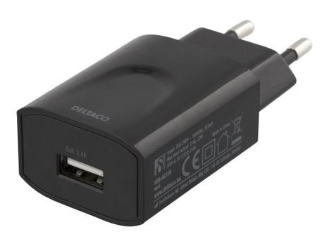 Deltaco USB-AC158 strømadapter 5V 2.4A (USB-AC158)