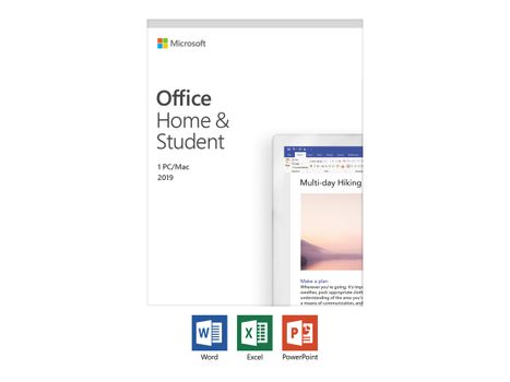 Microsoft Office Home and Student 2019 - bokspakke - 1 PC/Mac (79G-05058)
