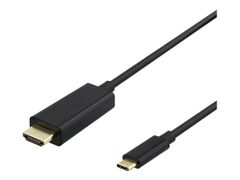 Deltaco USBC-HDMI1005-K - ekstern videoadapter - svart
