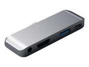 Satechi Aluminum Type-C Mobile Pro Hub Adapter - portreplikator - USB-C - HDMI (ST-TCMPHM)