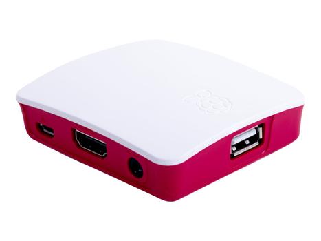 Raspberry Pi A+ - boks - hvit, rød (RASPBERRY PI3A+ CASE)