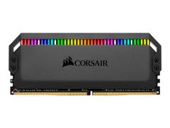 Corsair Dominator Platinum RGB 16GB (2x 8GB) 3200MHz DDR4, CL16-18-18-36, 1.35V, ikke-bufret, ikke-ECC, svart