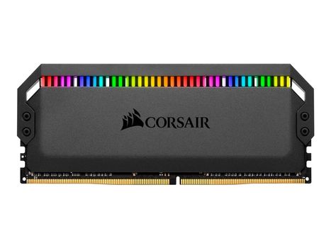 Corsair Dominator Platinum RGB 16GB (2x 8GB) 3200MHz DDR4, CL16-18-18-36,  1.35V, ikke-bufret,  ikke-ECC, svart (CMT32GX4M2C3200C16)