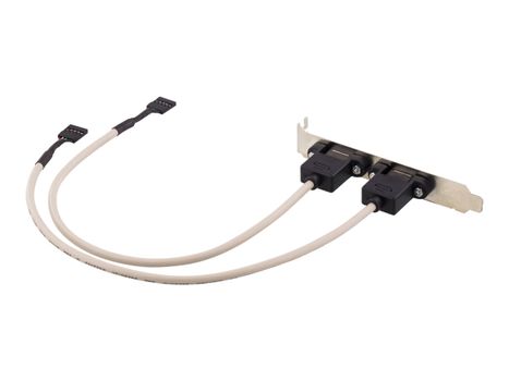 Deltaco USB-panel - 5-pins USB 2.0-hode (hunn) til USB (hunn) - 30 cm - beige (USB-1)