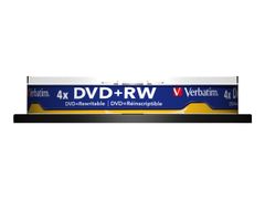 Verbatim DVD+RW x 10 - 4.7 GB - lagringsmedier