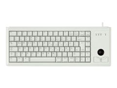 Cherry Compact-Keyboard G84-4400 - tastatur - Fransk - lysegrå