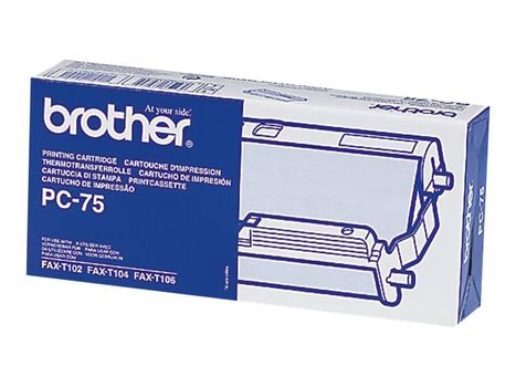 Brother PC75 - svart - skrivebåndskassett (PC75)