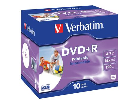 Verbatim DataLifePlus - DVD+R x 10 - 4.7 GB - lagringsmedier (43508)