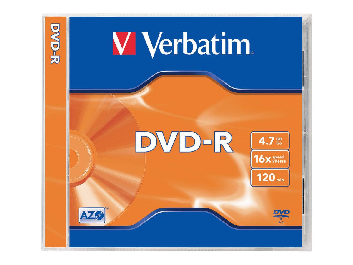 Verbatim 43548 4.7GB 16x DVD-R Matt Silver - 50 Pack Spindle