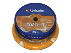 VERBATIM DVD-R x 25 - 4.7 GB - lagringsmedier