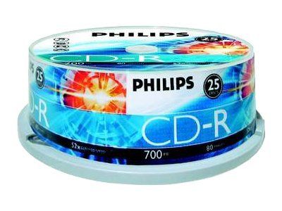 Philips CD-R x 25 - 700 MB - lagringsmedier (CR7D5NB25/00)