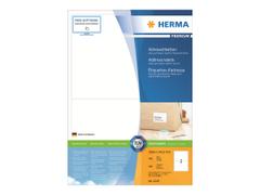 Herma Premium - Papir - matt - permanent selv-adhesiv - hvit - 199.6 x 143.5 mm 200 etikett(er) (100 ark x 2) laminerte adresseetiketter
