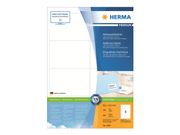 Herma Premium - Papir - matt - permanent selv-adhesiv - hvit - 99.1 x 67.7 mm 800 etikett(er) (100 ark x 8) laminerte adresseetiketter (4269)
