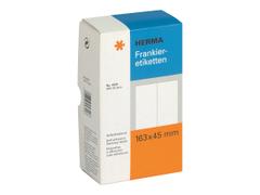 Herma Franking labels - Selv-adhesiv - hvit - 163 x 45 mm 500 etikett(er) (250 ark x 2) frankeringsetiketter