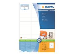 Herma Premium - Papir - matt - permanent selv-adhesiv - hvit - 70 x 25.4 mm 3300 etikett(er) (100 ark x 33) laminerte etiketter