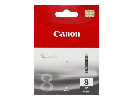 Canon CLI-8BK - 13 ml - svart - original - blekkbeholder - for PIXMA iP4300, iP4500, iP5300, MP520, MP600, MP610, MP810, MP960, MP970, MX850, Pro9000 (0620B001)