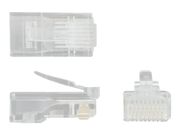StarTech Cat5e RJ45 Stranded Modular Plug Connector - 50 Pkg - Bulk Cat 5e Plugs - 50x RJ45 Ends (CRJ4550PK) - nettverkkontakt (CRJ4550PK)