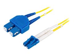 Deltaco Nettverkskabel - LC-enkeltmodus (hann) til SC-enkeltmodus (hann) - 1 m - fiberoptisk