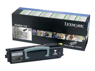 LEXMARK svart - original - tonerpatron - LRP (X340A11G)