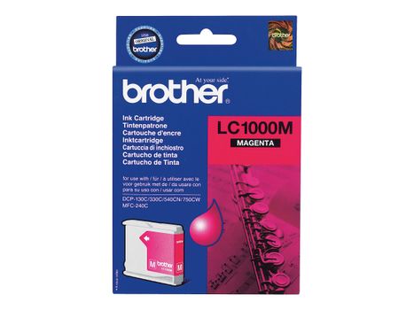 Brother LC1000M - magenta - original - blekkpatron (LC1000M)