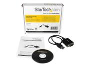 StarTech 1 ft USB to RS232 Serial DB9 Adapter Cable with COM Retention - seriell adapter - USB - RS-232 (ICUSB232PRO)