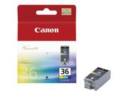 Canon CLI-36 Color - 12 ml - farge (cyan, magenta, gul, svart) - original - blekkpatron - for PIXMA iP100, iP100 Bundle, iP100 with battery, iP100wb, iP110, mini260, mini320 (1511B001)