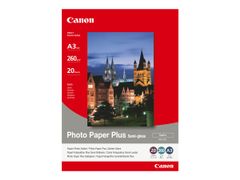 Canon Photo Paper Plus SG-201 - fotopapir - halvblank - 20 ark - A3 - 260 g/m²