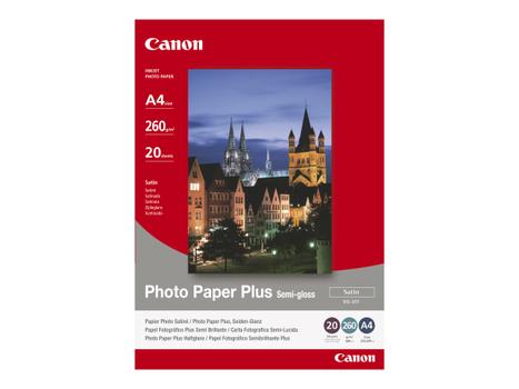 Canon Photo Paper Plus SG-201 - fotopapir - halvblank sateng - 50 ark - 101.6 x 152.4 mm - 260 g/m² (1686B015)