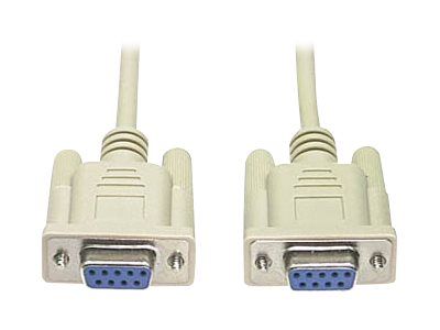 Deltaco Null modem-kabel - DB-9 (hunn) til DB-9 (hunn) - 2 m (DEL-25)