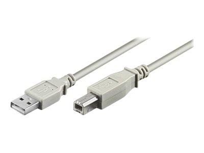 MicroConnect USB-kabel - USB (hann) til USB-type B (hann) - 1.8 m (USBAB2)