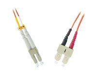 MicroConnect Nettverkskabel - LC/UPC-multimodus (hann) til SC/UPC-multimodus (hann) - 2 m - fiberoptisk - 62,5 / 125 mikroner - OM1