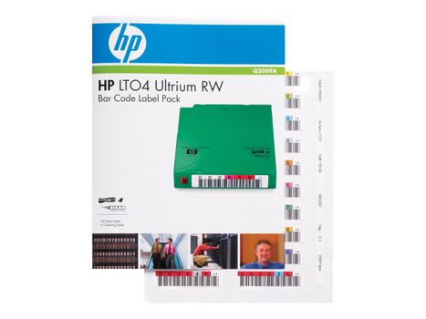 Hewlett Packard Enterprise HPE Ultrium 4 RW Bar Code Label Pack - strekkodeetiketter (Q2009A)