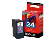 LEXMARK Cartridge No. 24 - Farge (cyan, magenta, gul) - original - blekkpatron LRP - for Lexmark X3430, X3530, X3550, X4530, X4550, Z1410, Z1420 (18C1524E)
