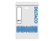 Deltaco Strømkabel - CEE 7/7 (hann) til IEC 60320 C13 - AC 250 V - 10 A - 3 m - 90°-kontakt - svart (DEL-110B)